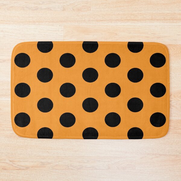 Item preview, Large BLACK and ORANGE POLKA DOTS designed and sold by RachelMacht.