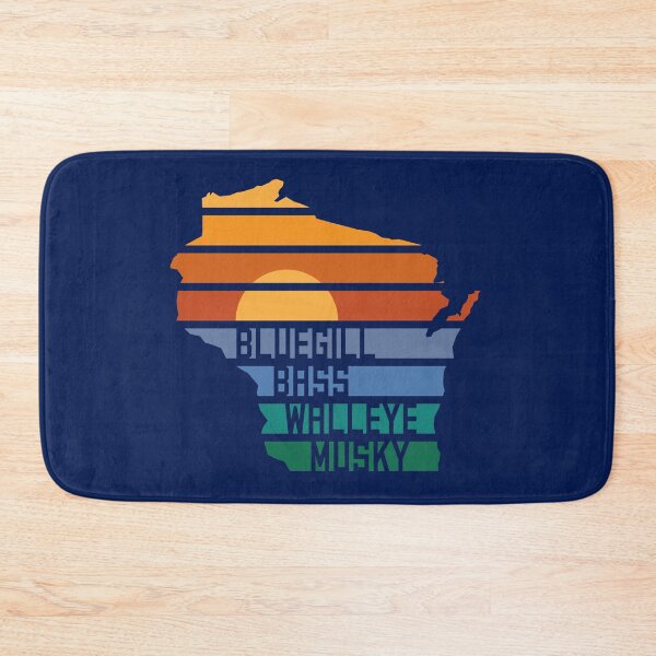Item preview, Wisconsin Sunset Sunrise Bluegill Bass Walleye Musky designed and sold by gstrehlow2011.