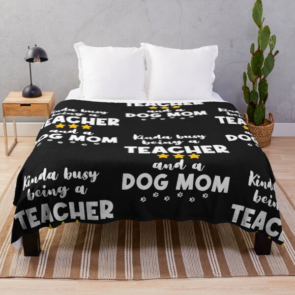 Item preview, Kinda Busy Being A Teacher And A Dog Mom designed and sold by SportyDogShop.