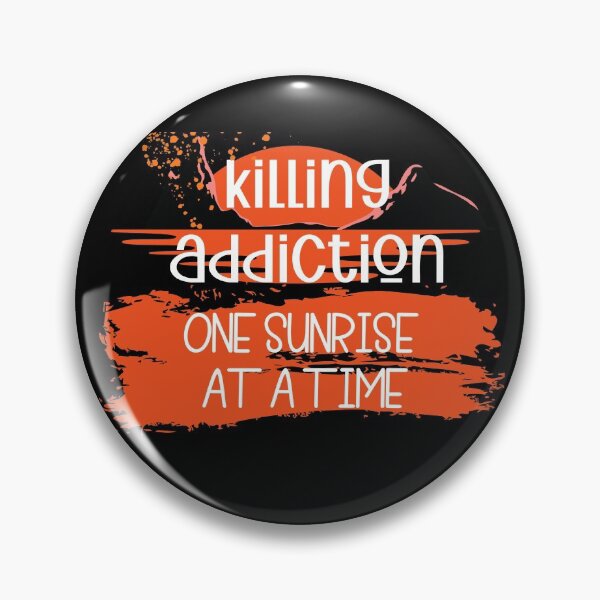 Item preview, KILLING ADDICTION one sunrise at a time card,sticker designed and sold by amy greaves.