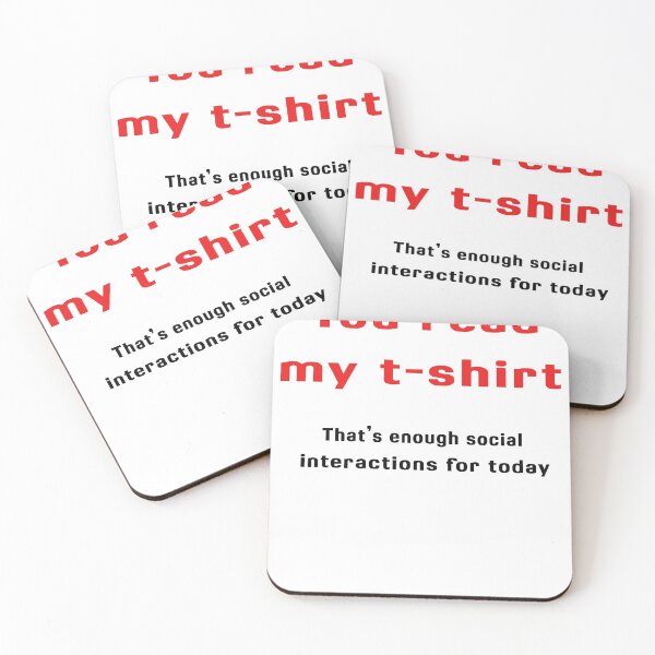 Item preview, you read my shirt designed and sold by RetroFrame.