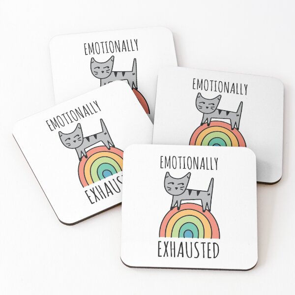 Item preview, Emotionally Exhausted Rainbow Cat Paradox designed and sold by Maria Garcia.