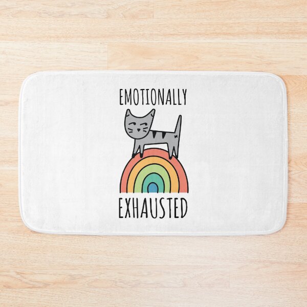 Item preview, Emotionally Exhausted Rainbow Cat Paradox designed and sold by Maria Garcia.