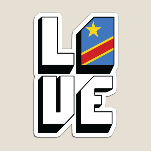 Magnet frigo drapeau République démocratique du Congo - Kinshasa – Univers  Magnétique