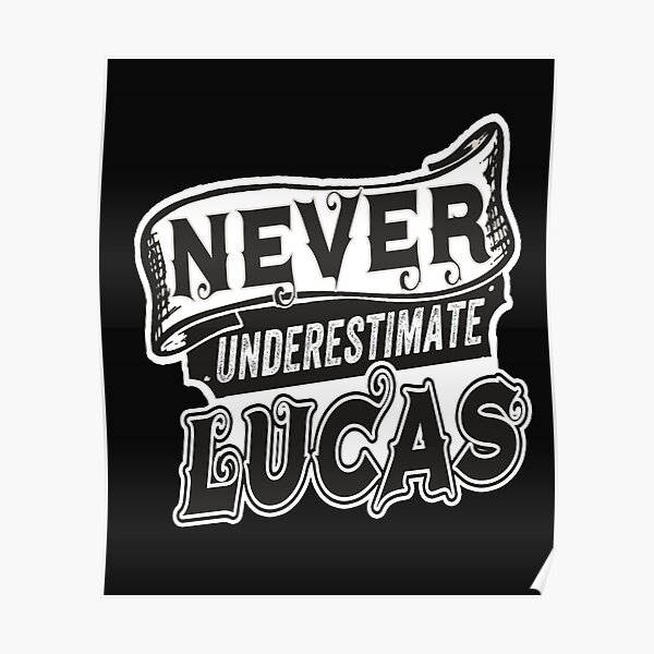 Poster Joyeux Anniversaire Lucas Par Creativetext Redbubble