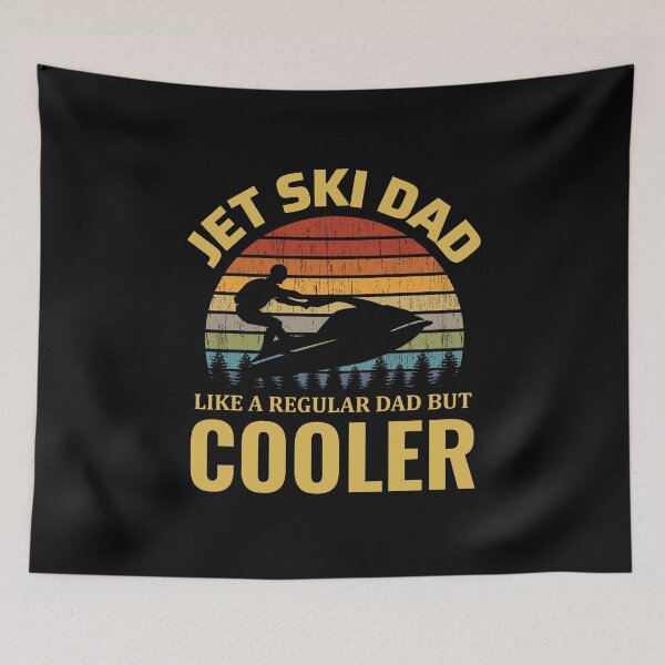 Item preview, Jet Ski Water Sports Boat Dad Fathers day Vintage Retro designed and sold by CuteDesigns1.