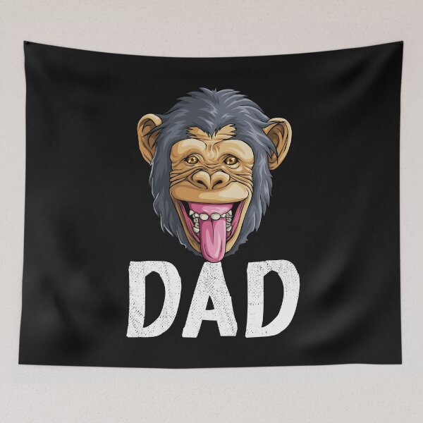 Item preview, Monkey Dad Chimpanzee designed and sold by Bendthetrend.