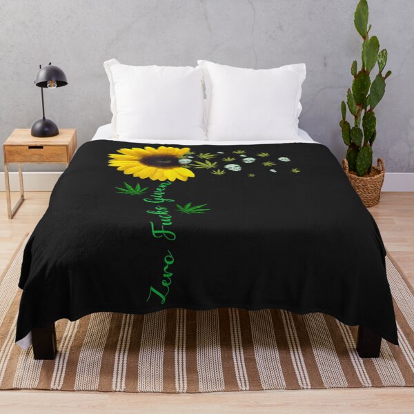 Item preview, Zero Fucks Given Funny Skull Weed Marijuana 420 Sunflower TShirt164 designed and sold by claudiadccla.