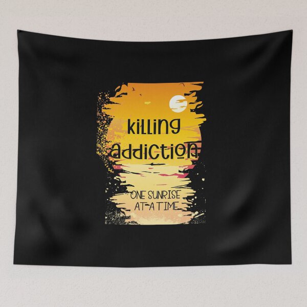 Item preview,  KILLING ADDICTION one sunrise at a time coffee mug designed and sold by amy greaves.