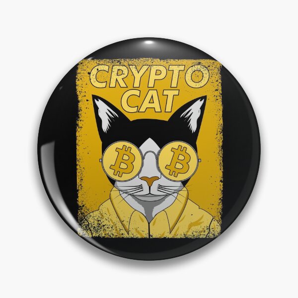 Item preview, Crypto Cat, Cryptocurrency Bitcoin T-Shirt, Hoodie, Sticker, Cat Bitcoin Design designed and sold by ShaykhUmer.