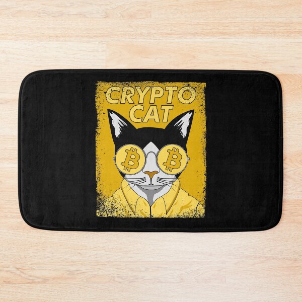 Item preview, Crypto Cat, Cryptocurrency Bitcoin T-Shirt, Hoodie, Sticker, Cat Bitcoin Design designed and sold by ShaykhUmer.
