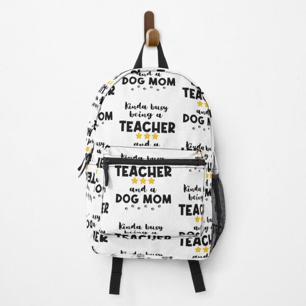 Item preview, Kinda Busy Being A Teacher And A Dog Mom designed and sold by SportyDogShop.