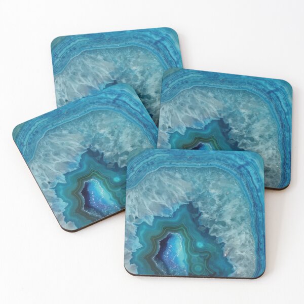 Item preview, Blue agate slice designed and sold by AlexGolyakov.