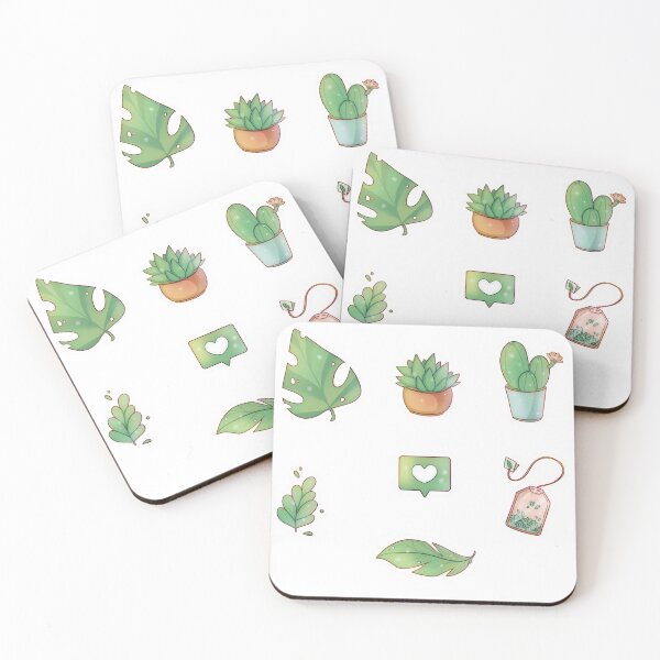 Item preview, Green plant set designed and sold by Itsacuteart.