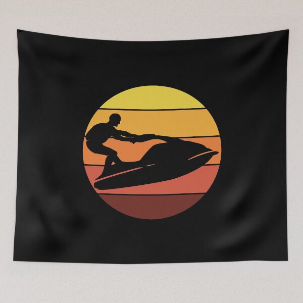 Item preview, Jet Ski Water Sports Boat Sea Summer Beach Vintage Retro designed and sold by CuteDesigns1.