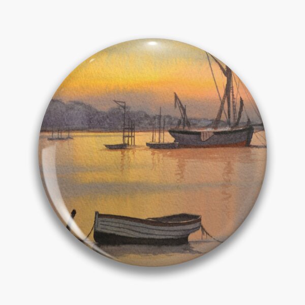 Artikelvorschau, Thames Barge bei Sonnenaufgang Pin Mill Suffolk entworfen und verkauft von William Holkham.