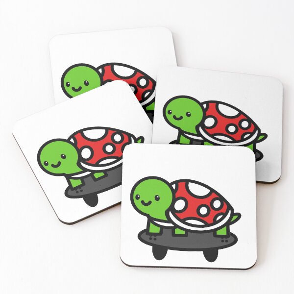 Item preview, mushroom turtle on a skateboard designed and sold by art-ashs.