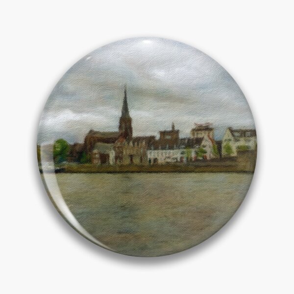 Item preview, Maastricht Cityscape Digital Oil with Text designed and sold by DiFigianoPhoto.