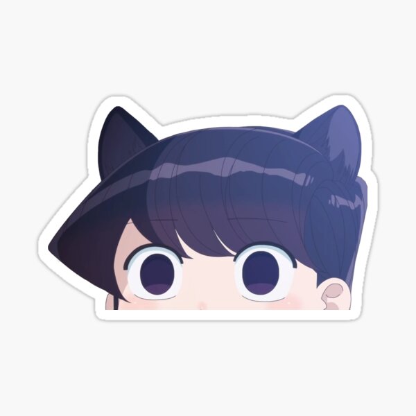 Cat Kawaii Sticker, cat ears, png