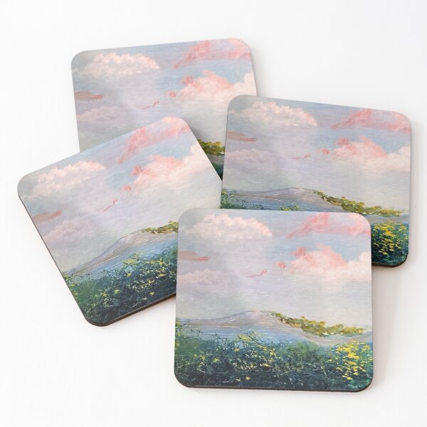 Item preview, Pink Clouds Mountains and Trees designed and sold by EloiseArt.