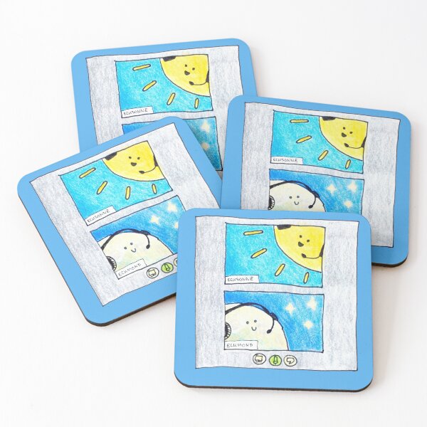 Item preview, Video conference with corner sun and corner moon designed and sold by Sanguinik.