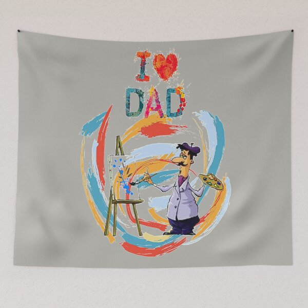 Item preview, Arty Dad Fathers Day, Best Buddy Dad Fathers Day, Best Mentor Fathers Day, Super Stepdad Fathers Day designed and sold by Adri Barnard.