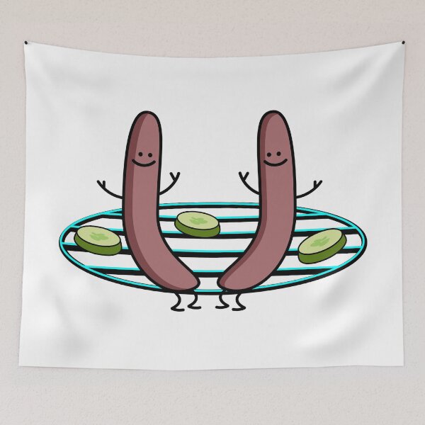 Item preview, Funny sausages on the grill designed and sold by spontania.