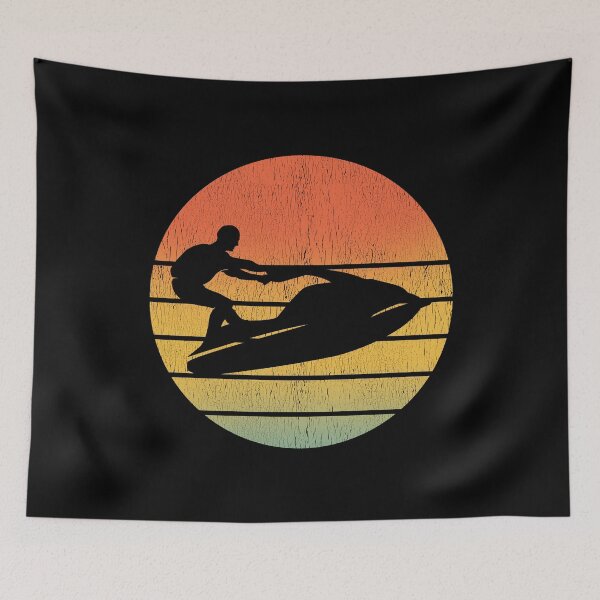 Item preview, Jet Ski Water Sports Boat Sea Summer Beach Vintage Retro designed and sold by CuteDesigns1.