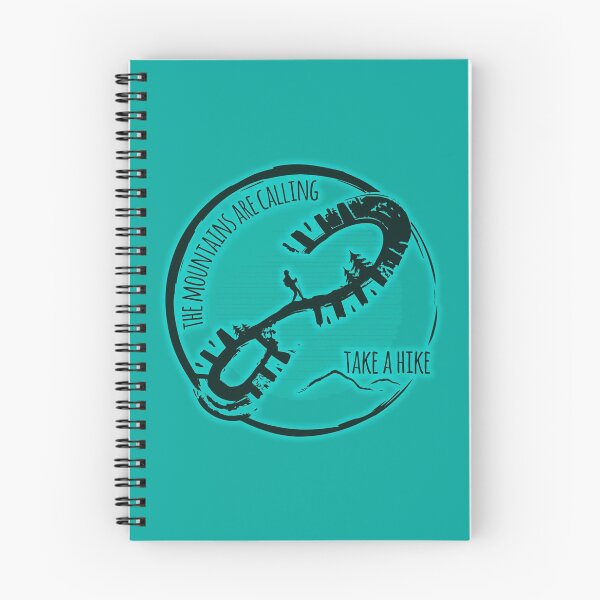 Item preview, The Mountains Are Calling Hiking - Teal 01 designed and sold by serenaking.