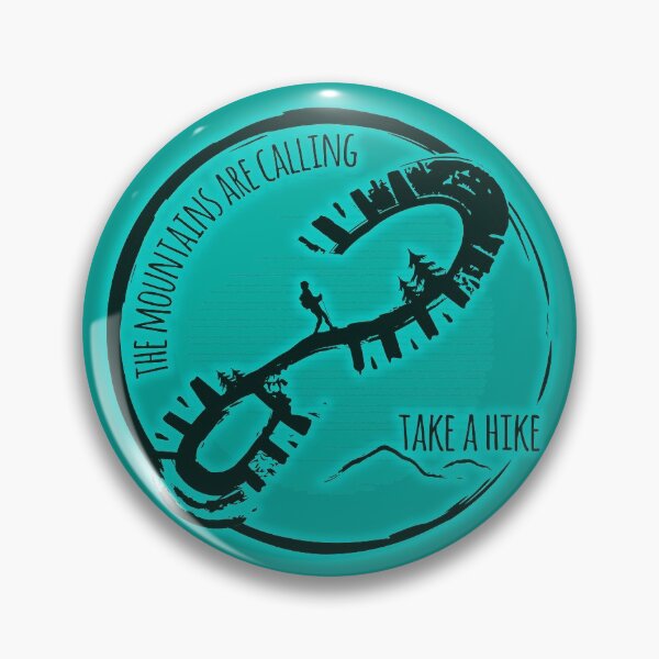 Item preview, The Mountains Are Calling Hiking - Teal 01 designed and sold by serenaking.