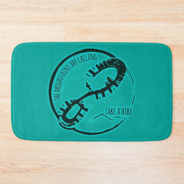 Item preview, The Mountains Are Calling Hiking - Teal 01 designed and sold by serenaking.