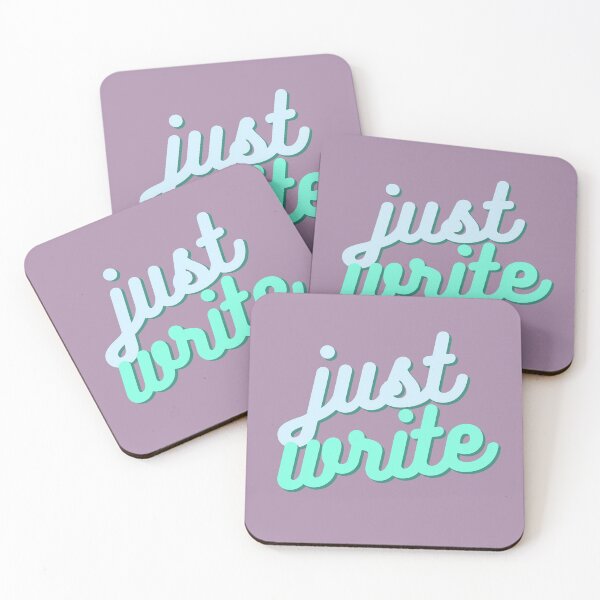 Item preview, just write | soft purple retro writer aesthetic designed and sold by Rebecca Mix.