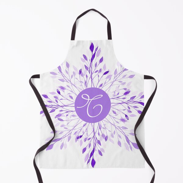 Item preview, Purple Delicate Floral Watercolor with Letter "C" Monogram initial designed and sold by MendiVernatter.
