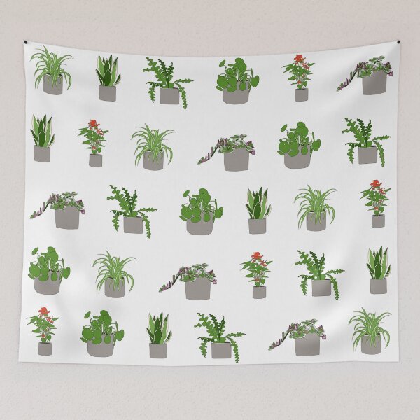 Item preview, Collection of House Plants Pattern Illustration designed and sold by BexGrimwood.