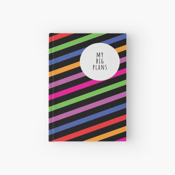 My Big Plans (Rainbow and Black and White) Hardcover Journal
