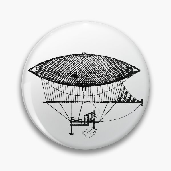 Item preview, Steampunk French Poisson Volante Flying Hot Air Balloon designed and sold by Pixelchicken.