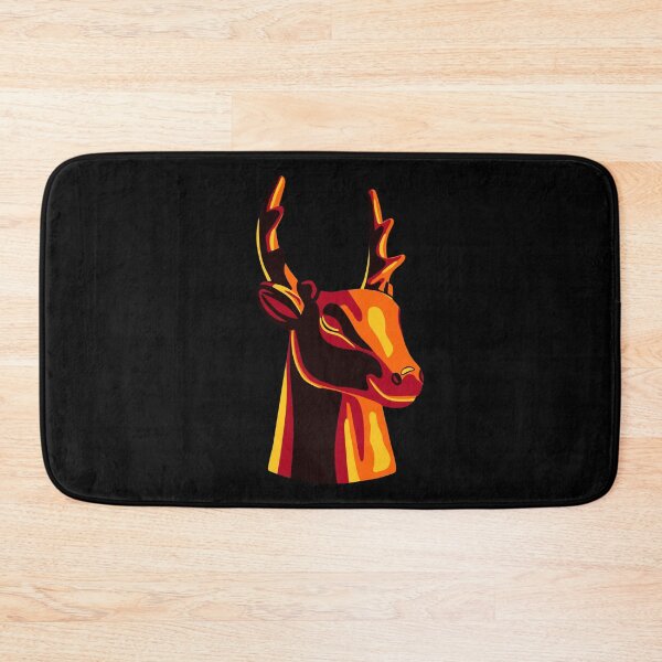 Item preview, Neon deer. Fire deer. Colourful deer. designed and sold by Funny Banana.