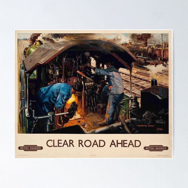 Item preview, Clear Road Ahead, British Railways - Terence Cuneo - 1949 designed and sold by CJET.