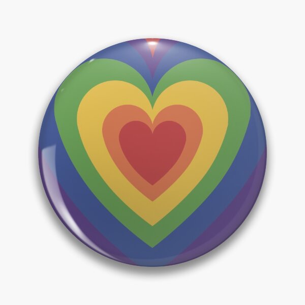 Aperçu de l'œuvre Coeur arc-en-ciel créée et vendue par randomsof.