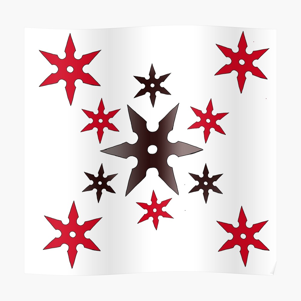 Ninja Star Shuriken Poster for Sale by ImInvesting