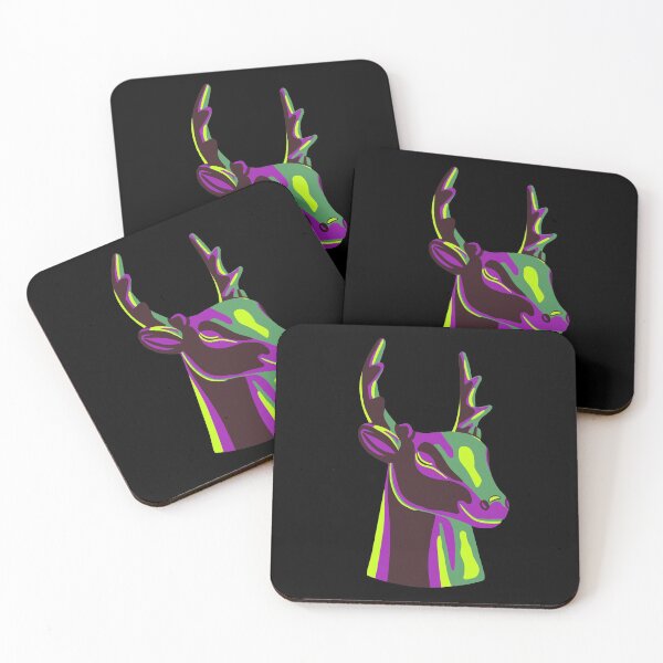 Item preview, Neon deer. Colourful deer. designed and sold by Funny Banana.