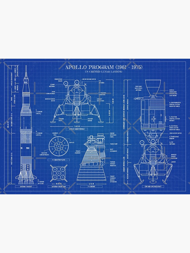 Apollo Program (1961 - 1975) Blueprint by BGALAXY