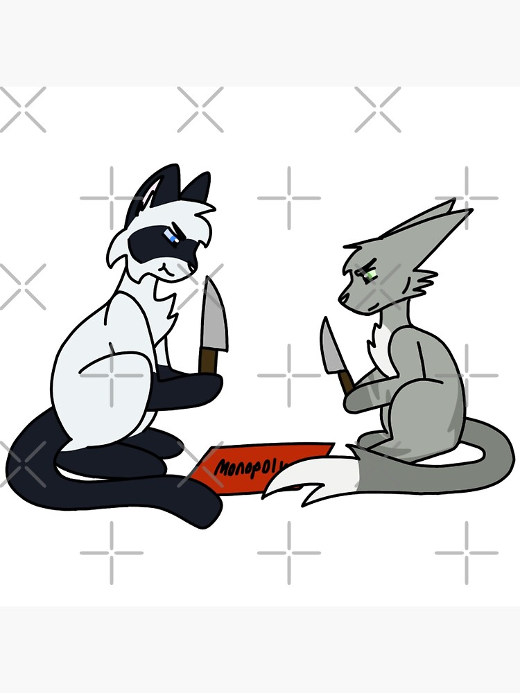 "Darktail and Needletail play Knife Monopoly" Poster for Sale by