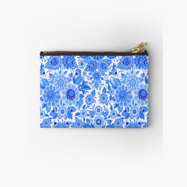 Item preview, blue floral pattern  designed and sold by Design Repo.