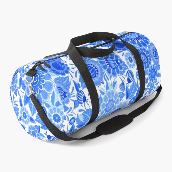 Item preview, blue floral pattern  designed and sold by Design Repo.