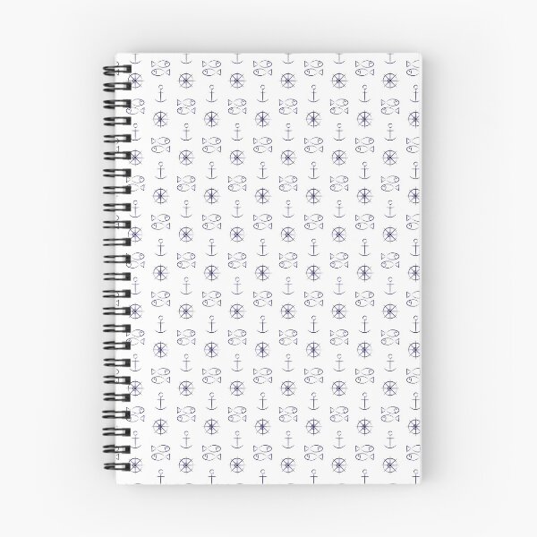Item preview, White and blue nautical pattern designed and sold by FunnyChameleon.