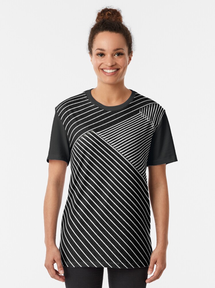 "Line Art Geometric Illusion, abstraction" Tshirt for Sale by cool