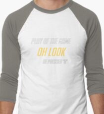 Just Press Q Men's Baseball ¾ T-Shirt
