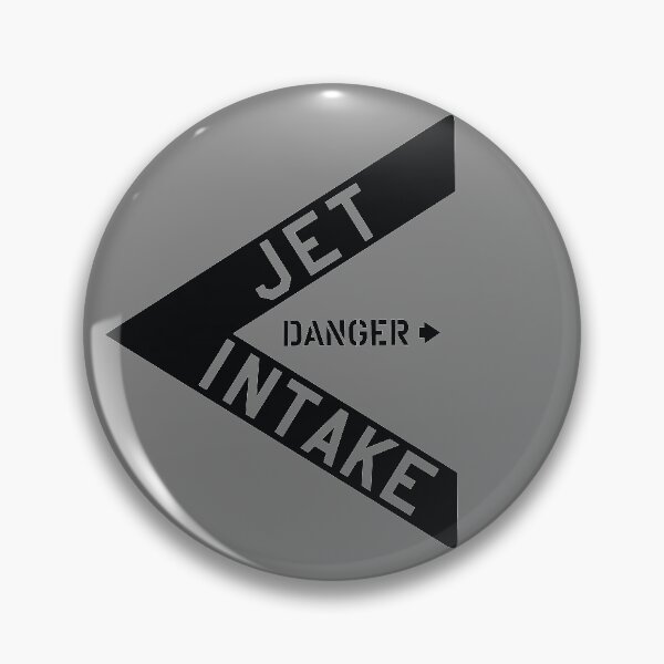 Item preview, DANGER Jet Intake, Jet Fighter warning sign (Side A) Right Side Black Color designed and sold by ARTsPlural.