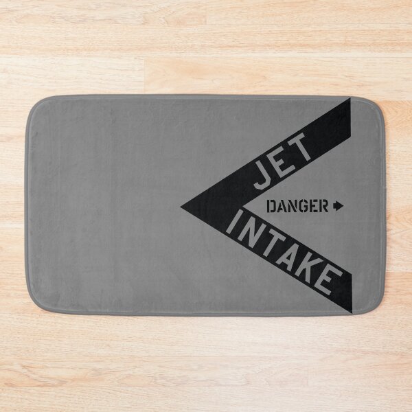 Item preview, DANGER Jet Intake, Jet Fighter warning sign (Side A) Right Side Black Color designed and sold by ARTsPlural.